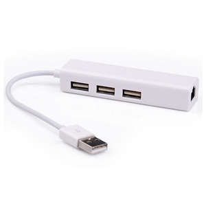 10/2.0 Mbps hızlı Ethernet LAN kablolu ağ desteği ile 3 port USB 100 Hub Windows 10 8.1 8 7, XP, Vista, Mac OS - Product Image 1
