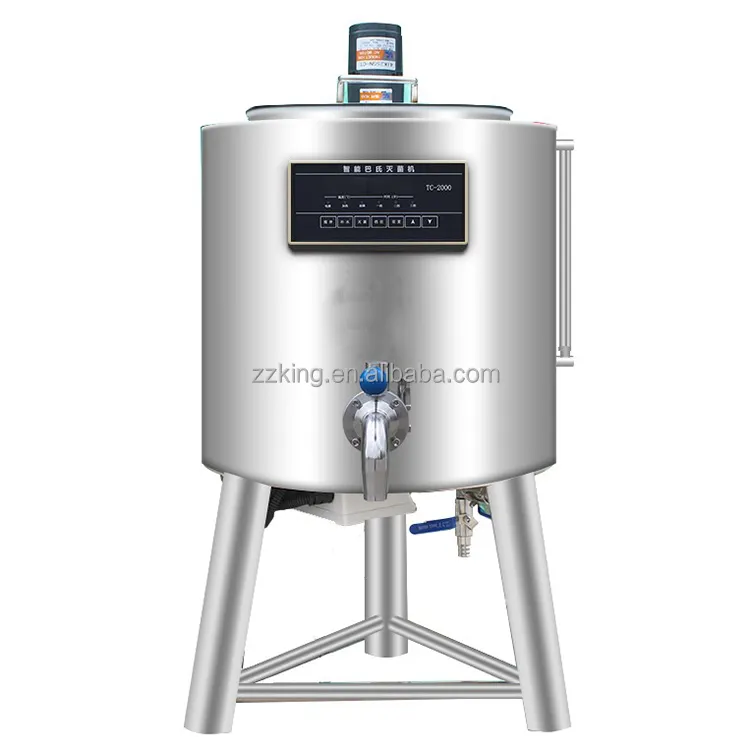 Máquina de llenado de leche pasteurizada, 100L/150L/200L, pasteurización de zumo de fruta