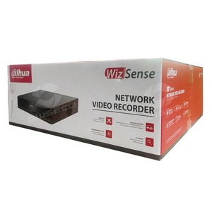 Dahua 4CH 2HDDs WizSense Network Video Recorder cámara de vigilancia de seguridad Reconocimiento de detección facial AI 4K Poe NVR 4 canales