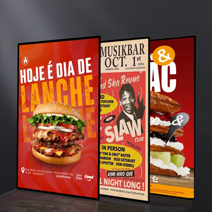 Wholesale <strong>Custom</strong> A4/a3/a2/a1 Led <strong>Poster</strong> <strong>Frame</strong> Menu Board Slim Advertising Light Boxes of Led Light Box - Product Image 6