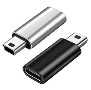 アルミニウムミニUsb 2.0ミニBオスからタイプC Usb C Usb-cメスコンバーターアダプター - Product Image 1
