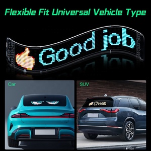 APP con controllo vocale a LED Display flessibile con animazione di testo programmabile malocchio LED cartello a scorrimento messaggio schermo a LED per auto - Product Image 5