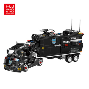 HW TOYS 1251PCS OEM ODM New Designs SWAT Team Car Model <strong>Commander</strong> Small Building <strong>Blocks</strong> Bricks Set - Product Image 1