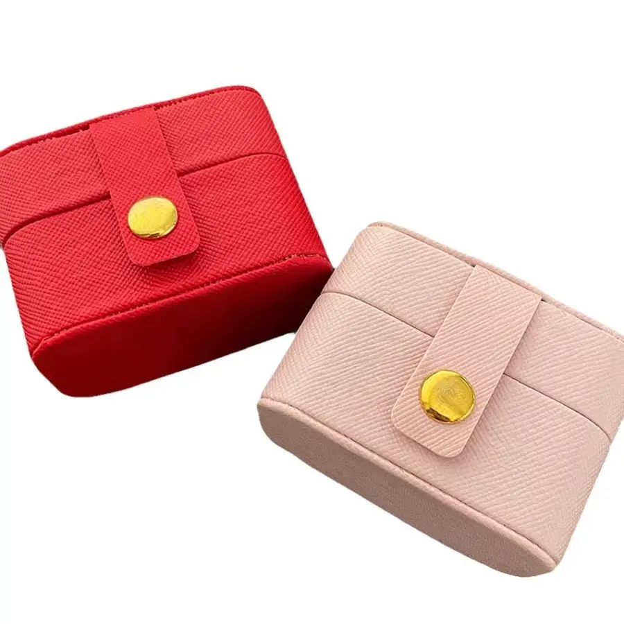 Leather ring box Earrings box Portable bag can hold all kinds of accessories