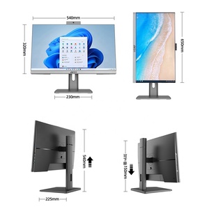 工場カスタマイズ高構成AIOリフトロータリースタンドオールインワンPC 4K 24インチデスクトップコンピュータ光学式ドライブカメラ付き - Product Image 3