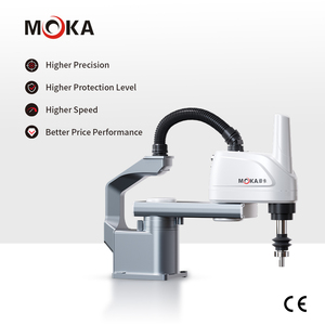 MOKA yepyeni 4 eksenli yüksek hassasiyetli endüstriyel Scara Robot kol hareket yarıçapı 400mm mafsallı robotlar - Product Image 2