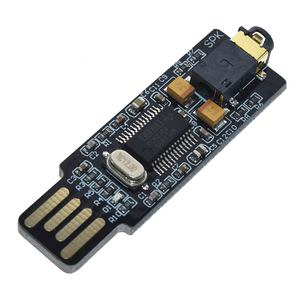 ミニPCM2704USBオーディオサウンドカードDACデコーダーボードPCラップトップ用フリードライブ - Product Image 1