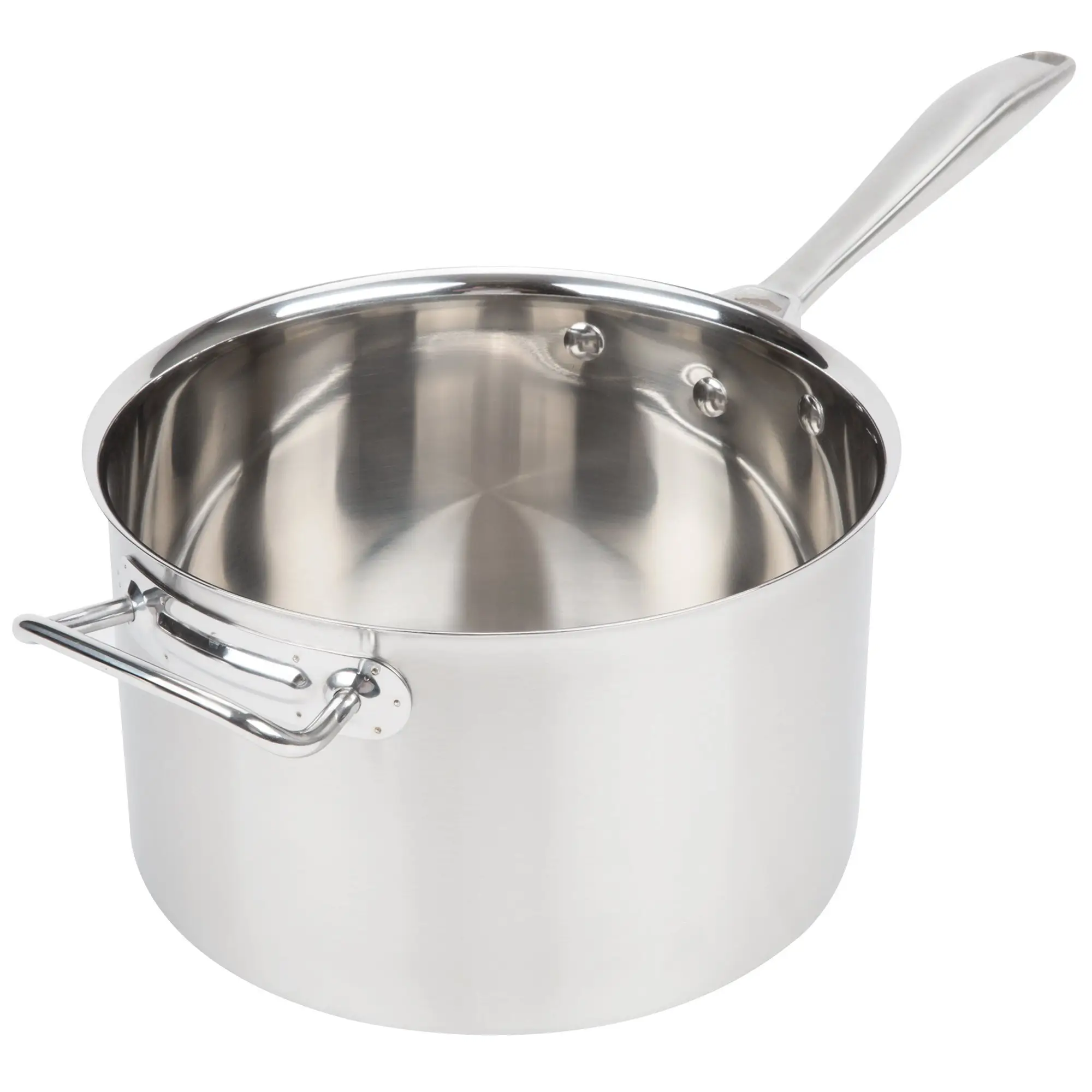 1,5 qt vendita calda di alta qualità in acciaio inox salsa Pan usato cibo padella Base di alluminio pentole per ristorante salsa Pot