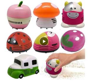 <strong>Keyboard</strong> Clean Brushes Random Color <strong>Functional</strong> Desktop Vacuum Cleaner Cartoon Mushroom Mini Dust Collector Household <strong>Computer</strong> - Product Image 3