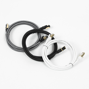 10Gbps RJ45 Ethernet Patch cavo LAN in rame FTP e SFTP tipo placcato oro rete Cat6 Cat6A Patch Cord - Product Image 1