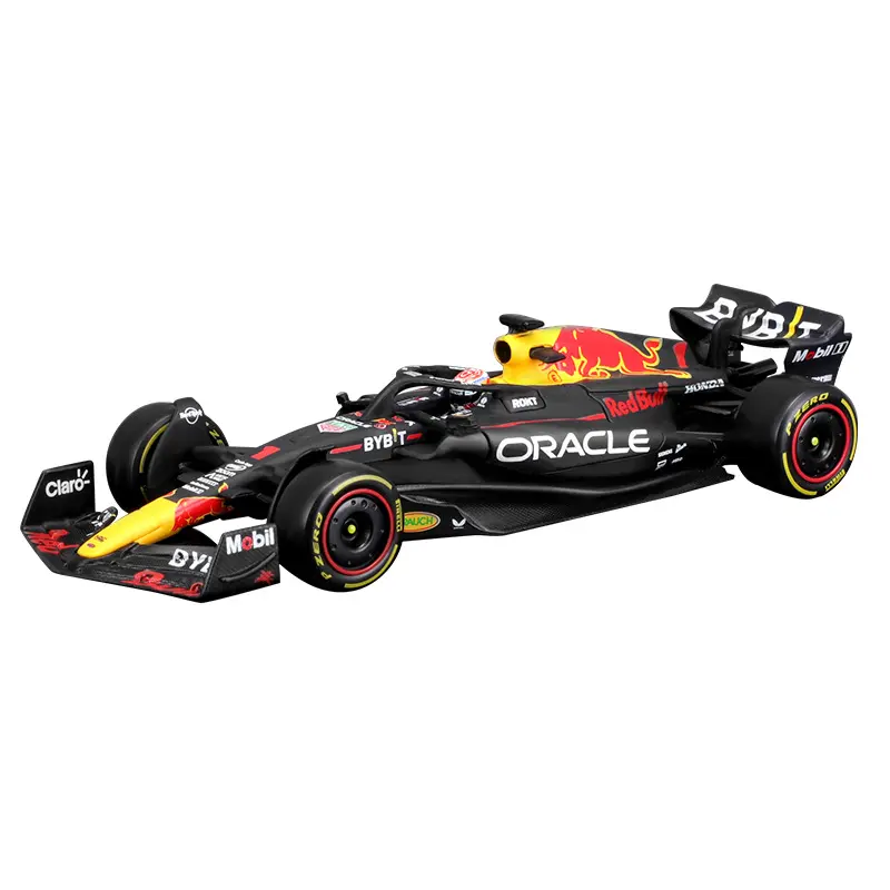 Bburago 1:43 F1 2023 #1 Max Verstappen Alloy Car Diecast Model Toy Formula One Collection Redbull RB19 (With Helmet)
