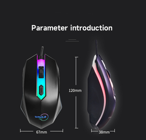 RGB Backlit Ergonomic Gaming <strong>Keyboard</strong> <strong>Mouse</strong> Set Membrane Operation Style Numeric Projection Design USB Interface for Desktop <strong>Use</strong> - Product Image 5