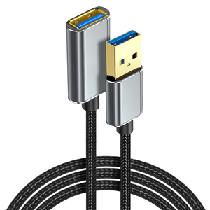 尼龙编织镀金USB3.0 5gbps超快数据传输扩展电缆USB A公对公/母/USB C/Micro-B OTG线