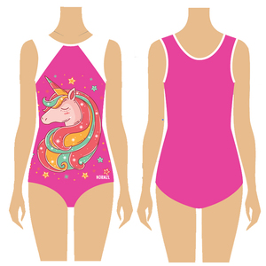 Multicolor Sublimación Rendimiento Ropa de baile Niñas Ballet Body Sin mangas Rhinestone Leotardos Ropa de gimnasia