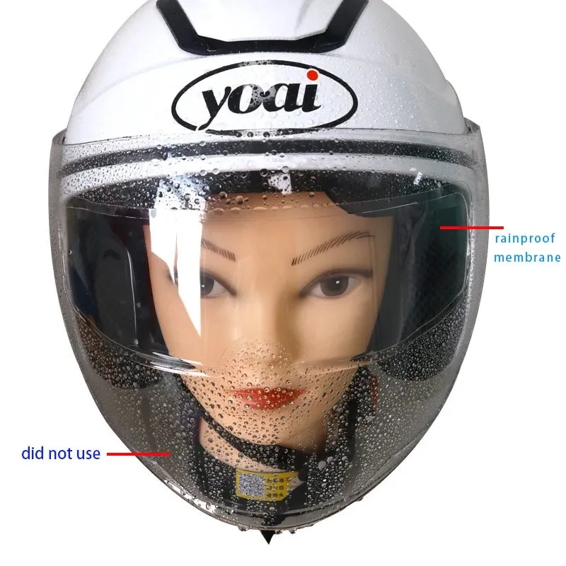 New Universal Motorcycle Helmet Clear Patch Film Anti-fog Film and Rain Film Durable Nano Coating Sticker Helmet wholesale