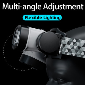 <strong>Motion</strong> <strong>Sensor</strong> Headlamp Double XPG LED 2600 MAh Battery Type-C USB 4 Modes Head Light 800 Lumens ABS Plastic Sensing Headlight - Product Image 5