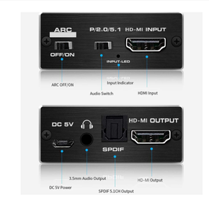 4K 60Hz HDMI 2,0 Audio Splitter 5,1 arco HDMI Audio Extractor HDCP 2,2 HDR10 de Audio convertidor 4K HD-MI óptica TOSLINK SPDIF - Product Image 1