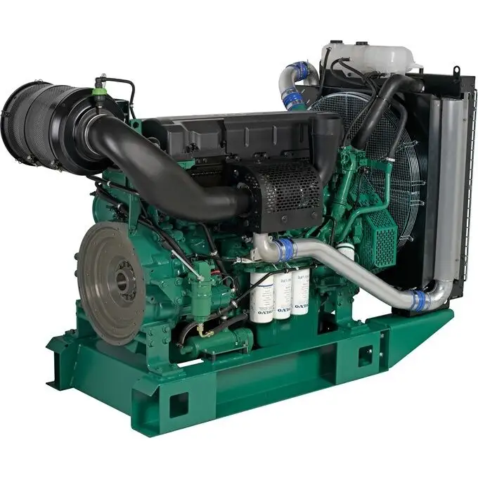 مولدات الديزل من Genset طراز VOLVO TAD1652GE بقدرة 450 كيلو وات 50/60 هرتز مزودة بستة أسطوانات ومولد كهربائي بجهد 220 فولت 380 فولت