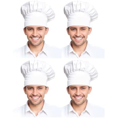 Lot de 4 cadeaux de cuisine blancs pour hommes