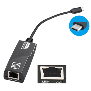 USB C a Rj45 Gigabit USB3.0 adattatore Ethernet ad alta velocità scheda di rete con cavo esterno per PC portatile Stock prodotto - Product Image 6