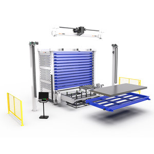 Apilador automático de almacén, grúa, transportador de rodillos, sistema de recuperación de almacenamiento, estantería metálica Industrial para palés, Material metálico - Product Image 3