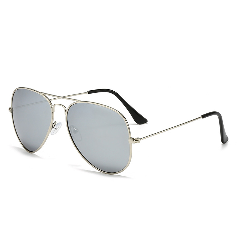 Silver frame mercury flakes