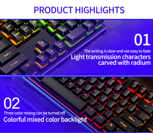 Hot Selling Wired Backlit Usb <strong>Computer</strong> Gaming <strong>Keyboard</strong> Multi-color Professional V4 Mechanical Gaming <strong>Keyboard</strong> Game Competition - Product Image 5