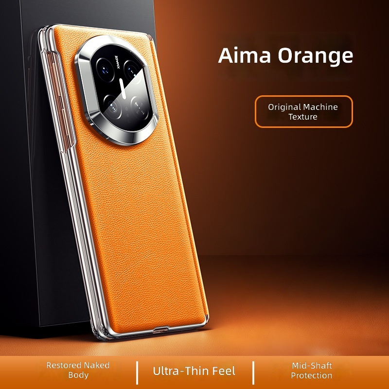 Motif litchi plaqué argent-emma orange