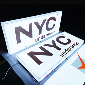 Индивидуальная светодиодная световая коробка, рекламная Акриловая Двухсторонняя световая коробка, наружная вывеска, акриловая световая коробка - Product Image 3