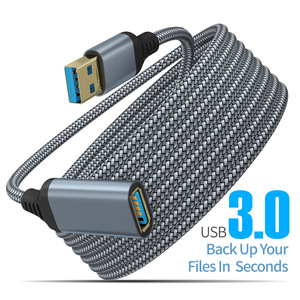 USB 3.0 uzatma kablosu 5m/16.4ft USB 3.0 A erkek bir kadın USB genişletici kurşun 5Gbps yüksek hızlı veri transferi - Product Image 1