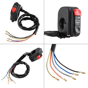 Interruttore di comando manubrio per moto moto 7/8 supporto manubrio impermeabile su interruttore di avviamento - Product Image 6