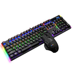 SAMA Gaming <strong>Keyboard</strong> and <strong>Mouse</strong> Set RGB Wired 104 Keys Mechanical <strong>Computer</strong> <strong>Keyboard</strong> and <strong>Mouse</strong> - Product Image 1