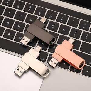 แฟลชไดรฟ์ USB แบบพกพาโลหะคอมพิวเตอร์สองช่อง Type-C พร้อมอินเตอร์เฟซ2.0และ3.0 - Product Image 5
