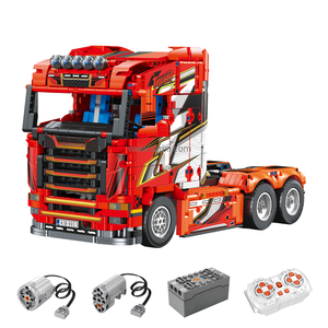 Jie yıldız JJ9070 MOC teknik uzaktan kumanda ağır kamyon tuğla montaj modeli oyuncaklar çocuklar için hediye yapı taşları setleri - Product Image 2