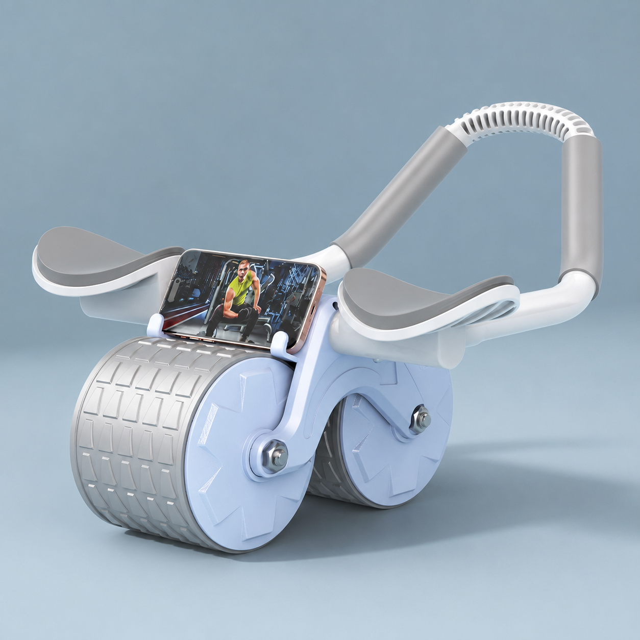 Nuevo modelo azul de dos ruedas.