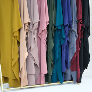2024 kış Nida büyük salıncak türban düz renk yetişkinler için anti-statik başörtüsü ramazan orta doğu için kabartmalı Polyester tasarım - Product Image 3