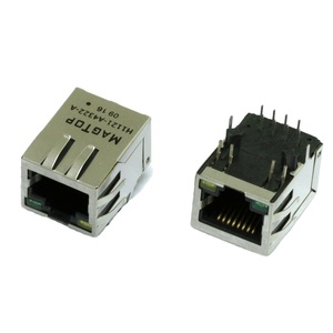rj45 1x1 connector Power Over <strong>Ethernet</strong> ( PoE ) 10/100BASE-TX RJ45 Jack With Magnetic Module - Product Image 2