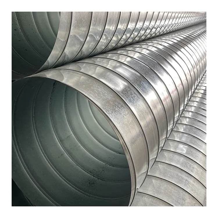 Wholesale price Galvanized stainless steel spiral ventilation pipe circular ventilation pipe