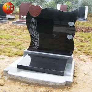 Уникальный похоронный дизайн, резная резка пианино Shanxi, черный гранитный камень, мраморный надгробие для дизайна памятника, распродажа - Product Image 4