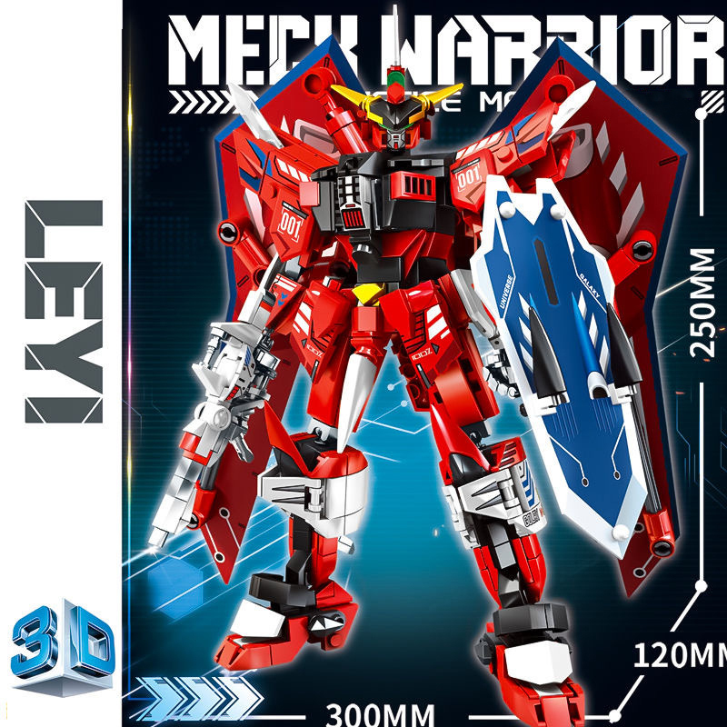 Justice mecha-728 particles