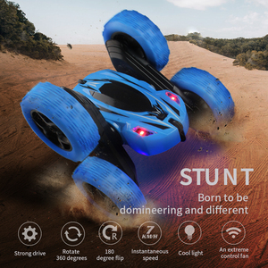 Ferngesteuertes自動360度摩擦車ラジコン車両回転ライトおもちゃ2.4Ghz Led 4WdRcスタントカーダブルサイド - Product Image 4