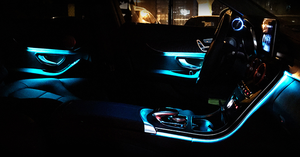 車の雰囲気ライト4DトゥイータースピーカーカバーメルセデスベンツGLCW205用シートライトアンビエント照明キット - Product Image 4