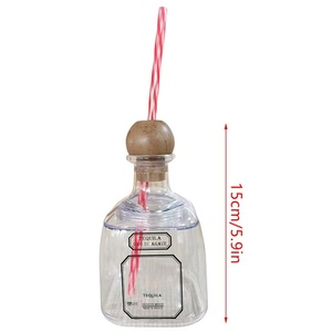 M <strong>Patron</strong> Bottles Empty for Drinks Reusable <strong>Cups</strong> With Straw Hole Plastic Mini <strong>Patron</strong> Tequila Bottles <strong>Patron</strong> Liquor Bottle <strong>Cups</strong> - Product Image 3