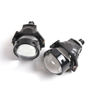 Sanvi çift led güncellenmiş S9 H4 H7 bi led projektör 3.0 dişli 54W oto projektör lens far arabalar için - Product Image 4