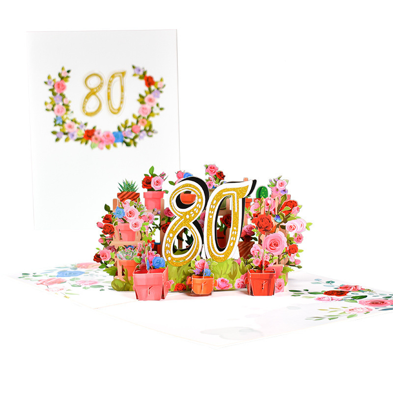Biglietto Pop-Up per l'80° Anniversario
