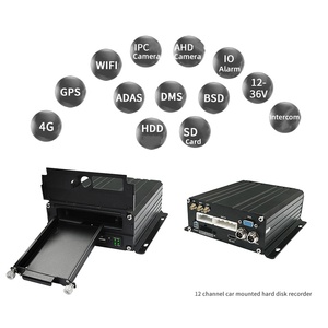 12ch di động <span class=keywords><strong>DVR</strong></span> 1080P APC hành khách truy cập video kỹ thuật số ghi 4G 5G GPS Wifi 4CH HDD mdvr an toàn lái xe hệ thống giám sát - Product Image 3