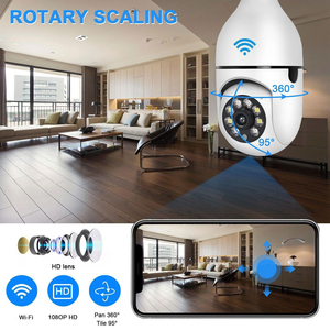 巧妙且经济高效的WiFi智能灯泡摄像头360整个房间的家庭监控 - Product Image 6