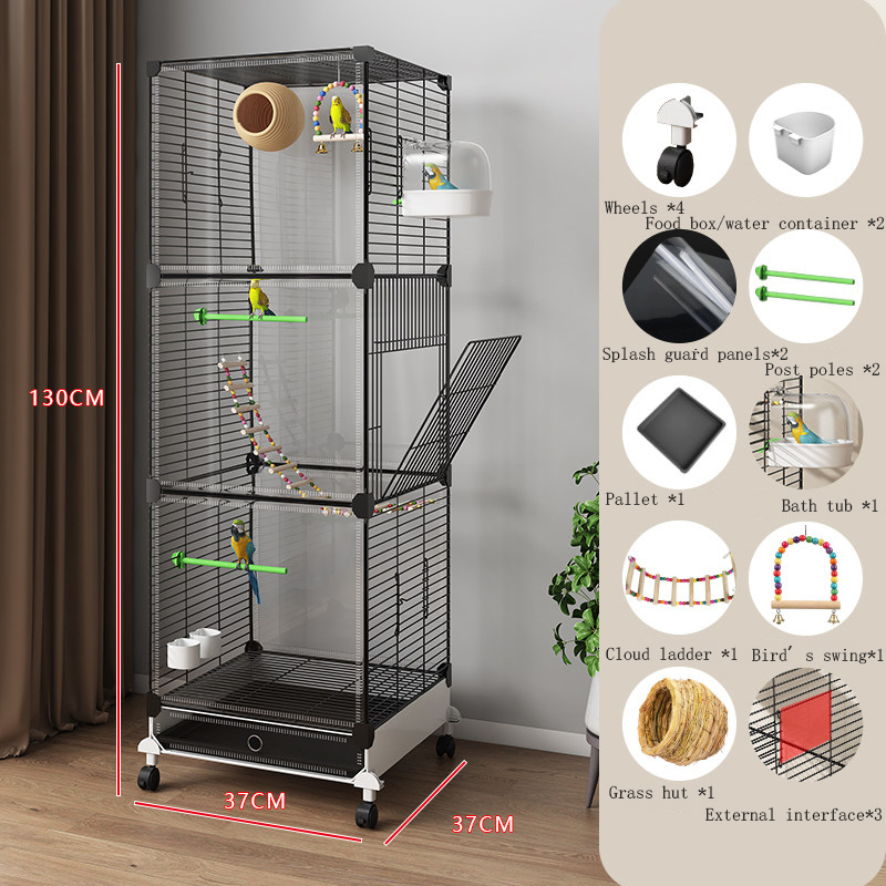 Transparent 3-compartment set of 10 items.