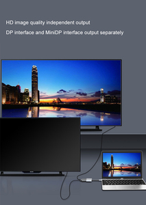 OEM ODM 4K 60hz双显示器C型集线器2合1 USB C型集线器，带铝合金外壳高清Abs材料C型至DP适配器 - Product Image 4