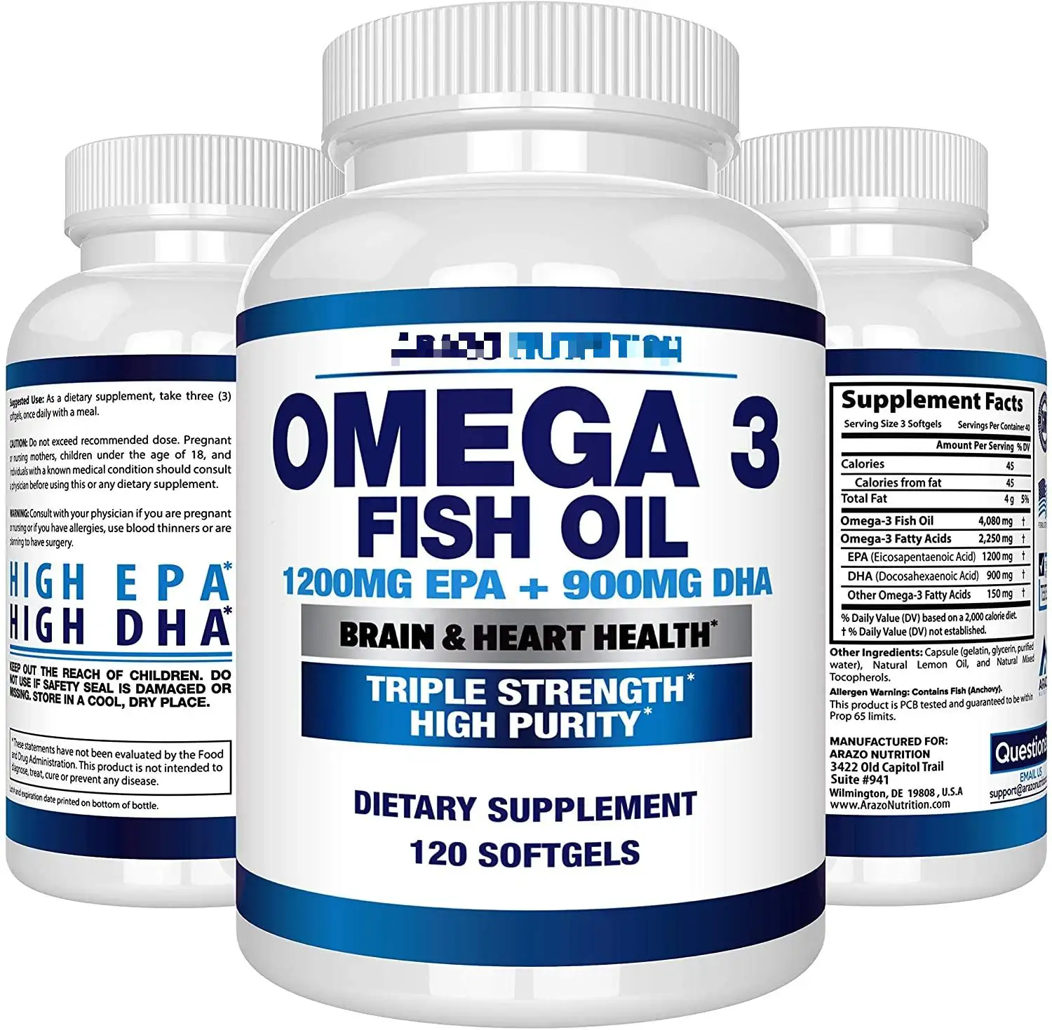 Healthcare Supplement deep sea fish oil 1000mg omega 3 fish oil capsules